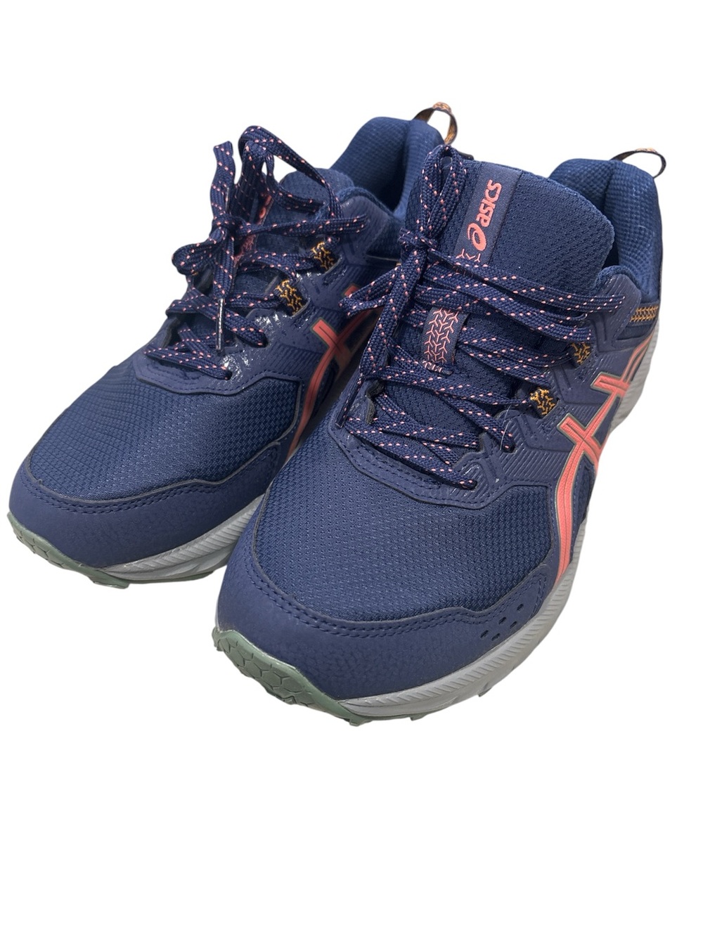 ASICS Navy with Coral Accent Women's Athletic Sneakers like new